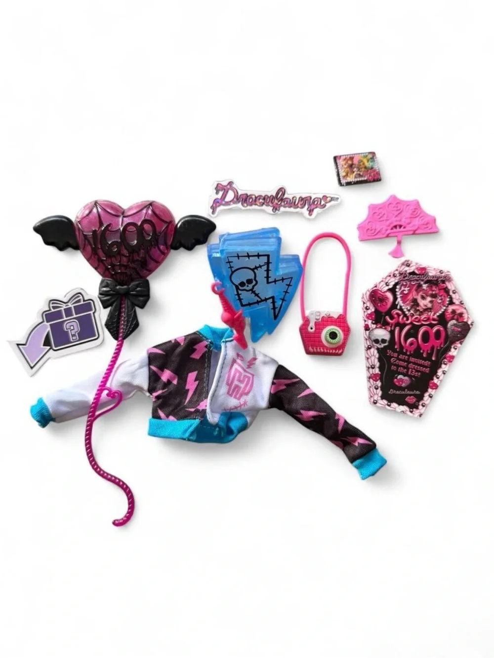 Monster High Sweet 1600 and Frankie accessories
